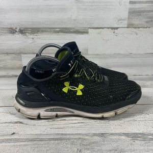Under Armour Womens Speedform Charge Running Athletic Shoes Black Yellow‎ Size 8